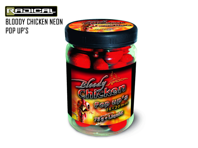Quantum Radical Bloody Chicken Neon Pop Ups (Size:16mm/20mm, Contents:75gr)